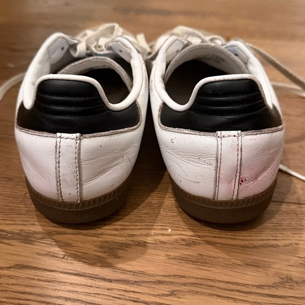 Adidas White and Black Classic samba Sneakers - Picture 4 of 8